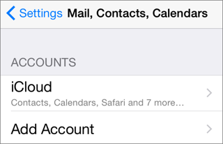 ② 	Cool! I’ve already set up an iCloud account.