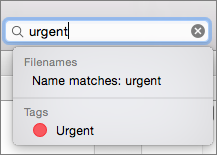 ⑥ 	Type the name of a tag into the search field to see a drop-down menu appear with tags that match.