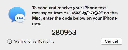 ④ 	Look for a verification code on your Mac.