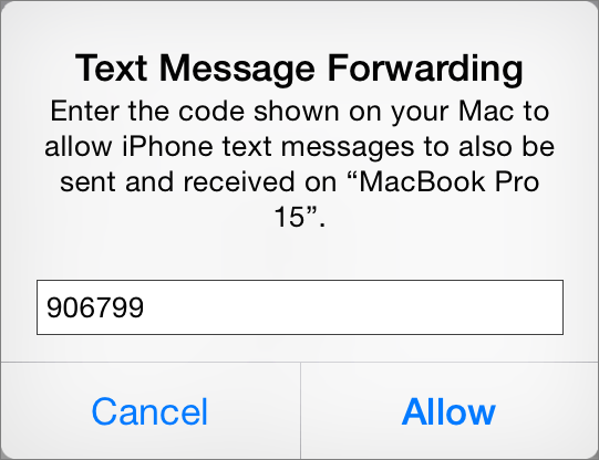 **⑤** Finish the setup process by entering the code on your iPhone.