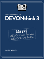 Take Control of DEVONthink 3 cover